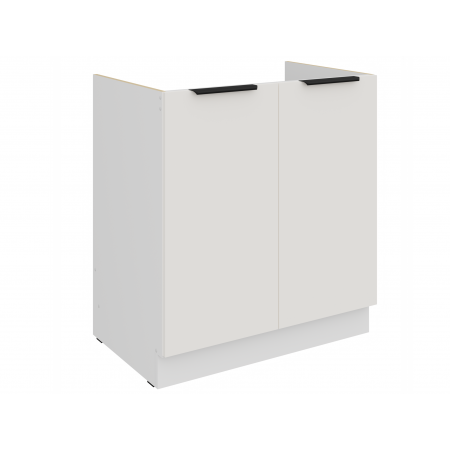 Szafka pod zlew 80 cm AURO 80 ZL 2F BB biały mat